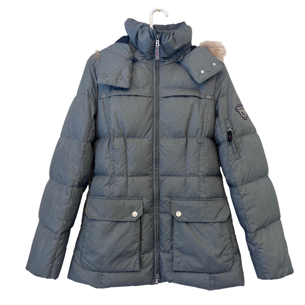 Bogner Fire And Ice Parka Coat Individual Down Raccoon Fur Trim Detachable Hood